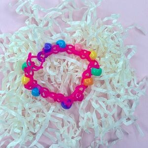 pink rainbow easter jewelry 🐣